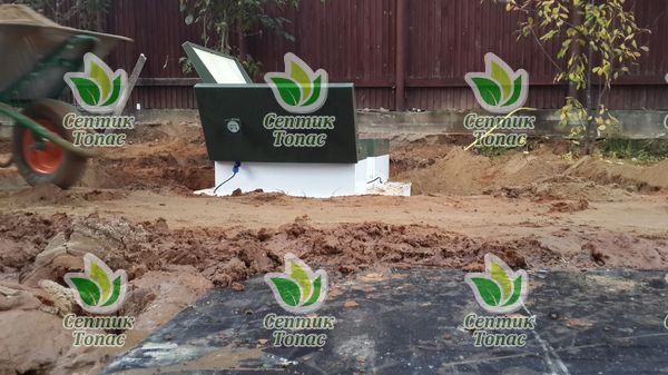 Монтаж септика Топас 20